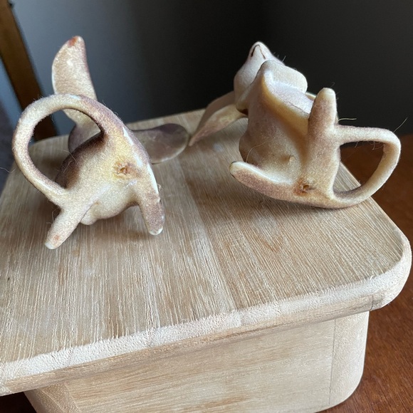 Lot of 2 Vintage Parma Flocked Mouse Mice Oversized Ears Figurine Kitschy MCM - Picture 8 of 9